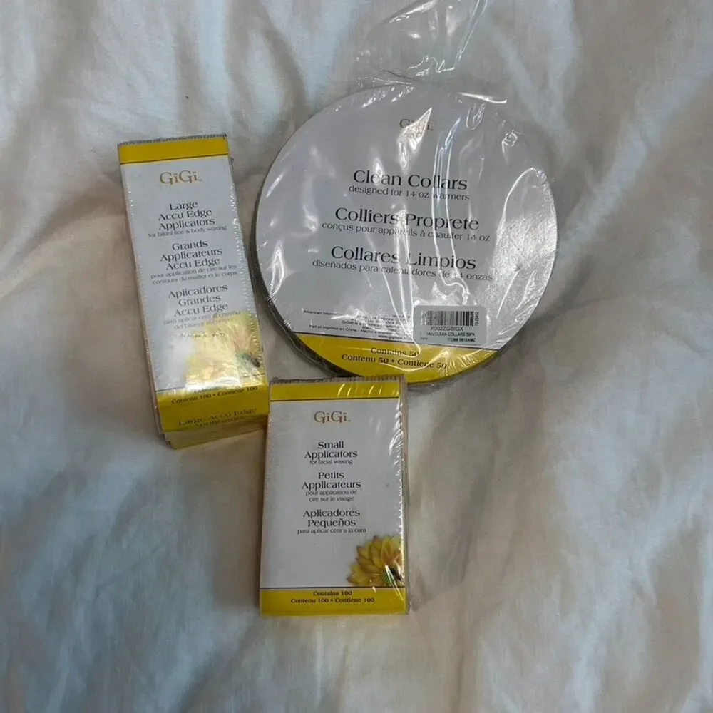 GiGi Wax Applicators and Collars Lot